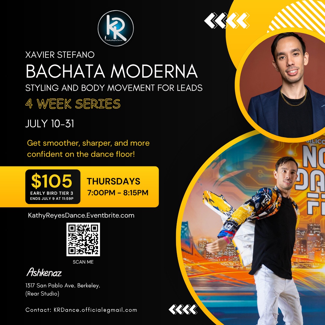 Berkeley - Bachata Moderna Styling for LEADS - 4 Week series - KRD Coach Xavier Stefano