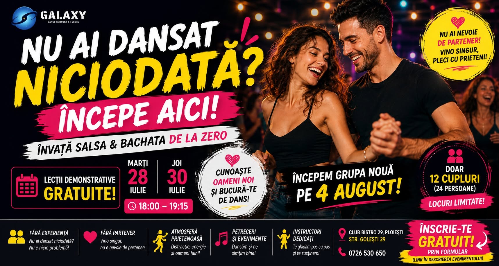 Invata sa dansezi si cunoaste oameni noi in Ploiesti !