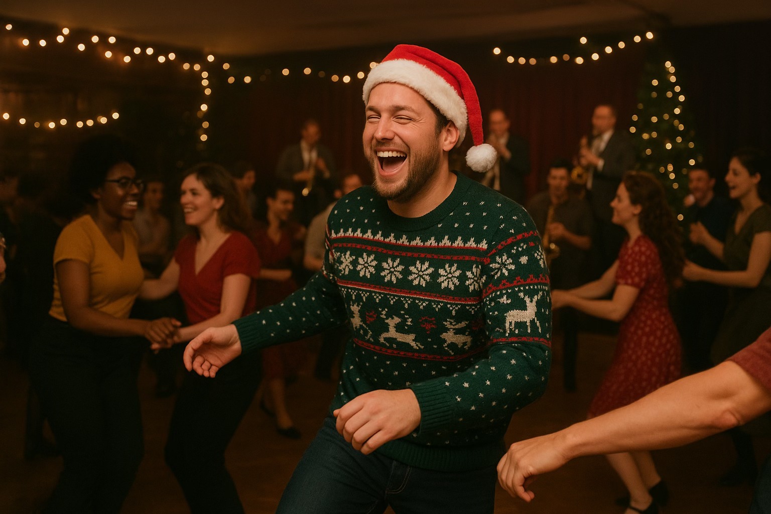 Festive Fling! Swing Social at Jazzbourne with The Blue Bottle Club