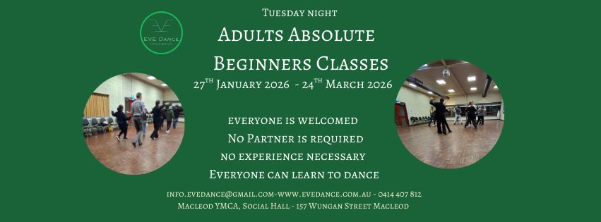 Absolute Beginner Latin & Ballroom class