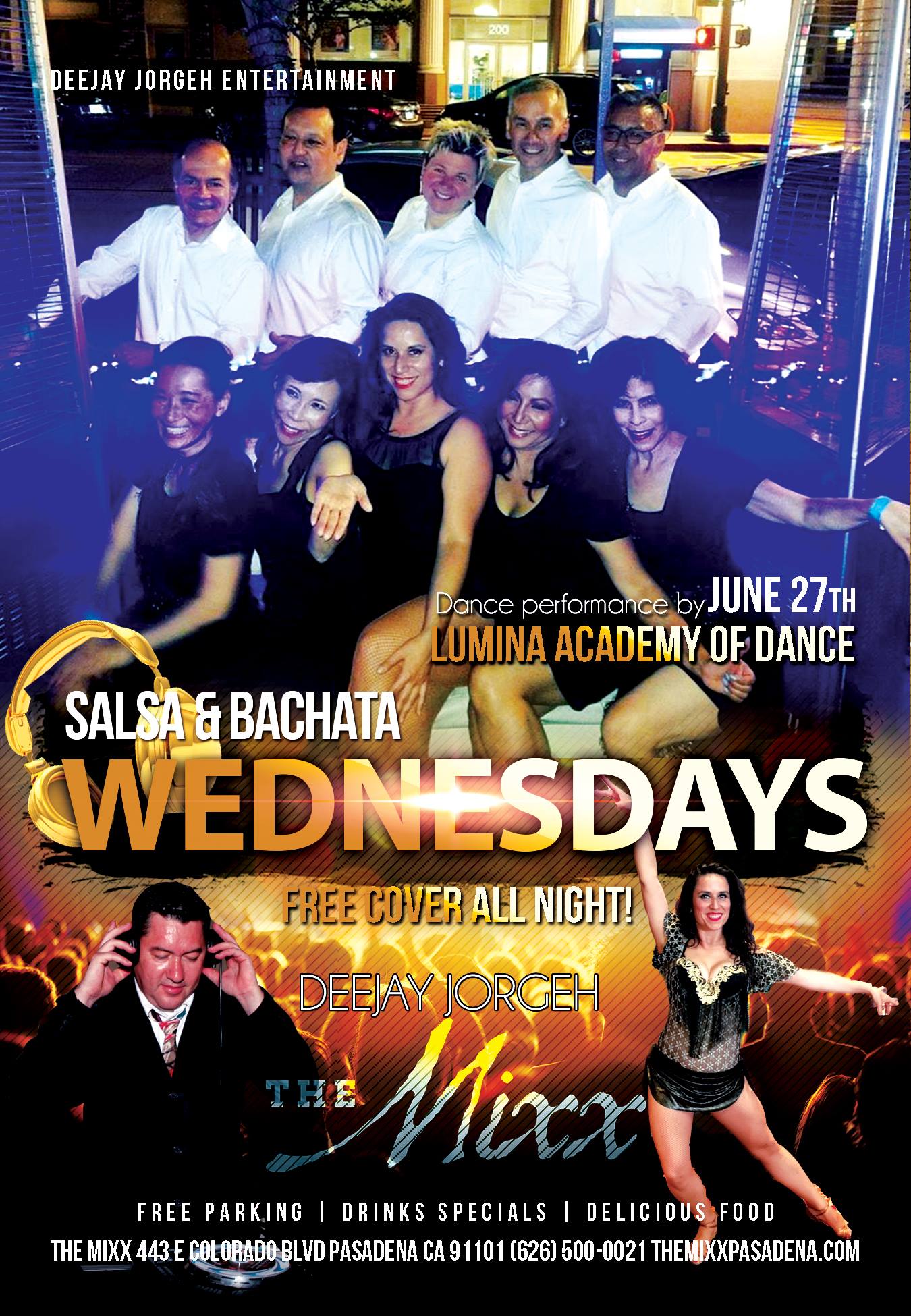 Salsa Wednesdays at the mixx pasadena!