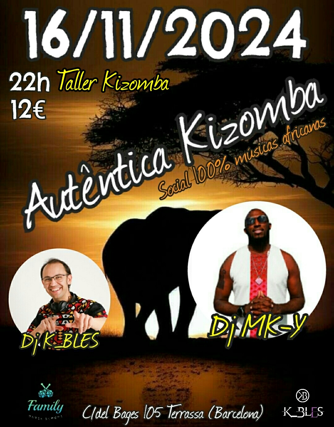 Autêntica Kizomba 16 11 2024 con Dj MK-Y desde Suiza Cabo Verde