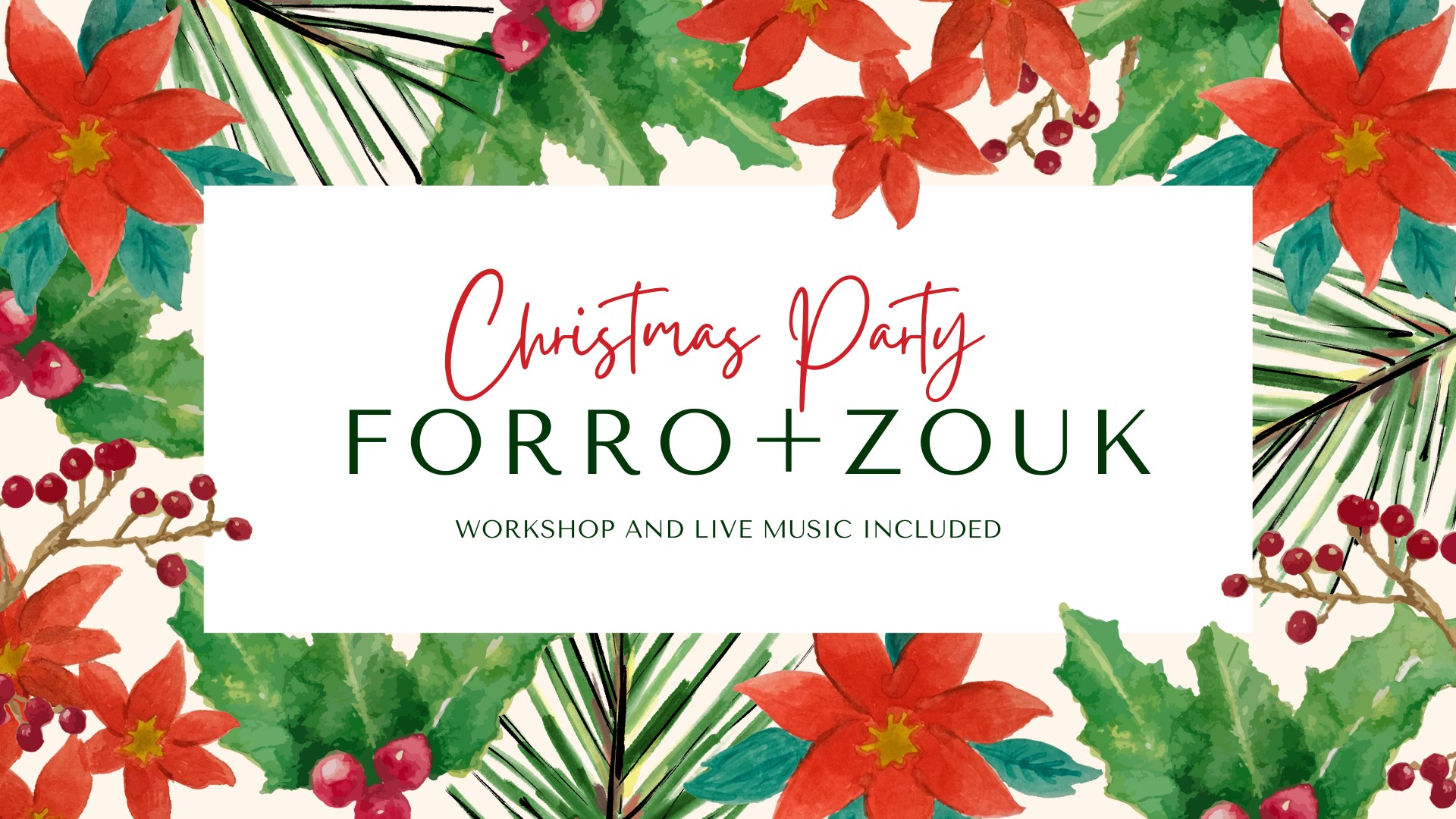 Forro + Zouk Christmas Party Live Band Workshop