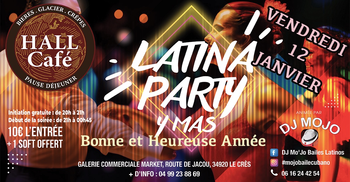 SOIRÉE LATINA PARTY y MAS au Cres