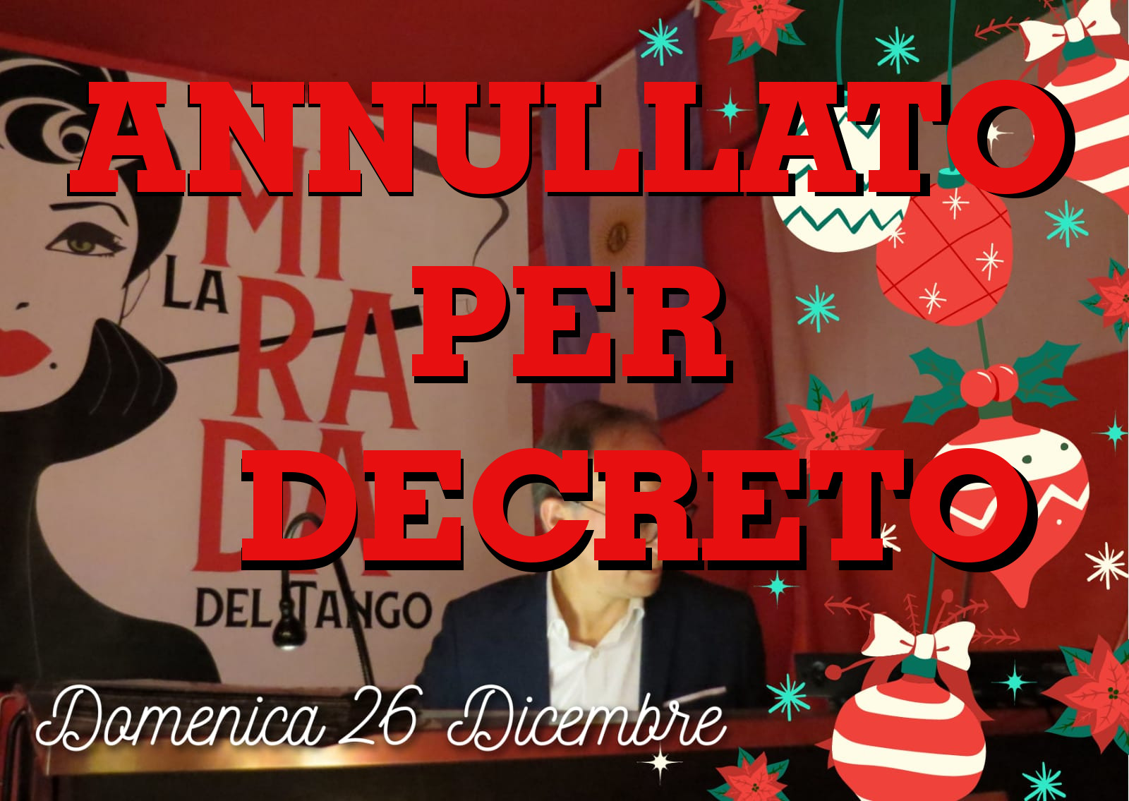 ANNULLATO !!! Domingo de La Mirada e Pasion Porteña di Santo Stefano con Dj Paolo Persiani
