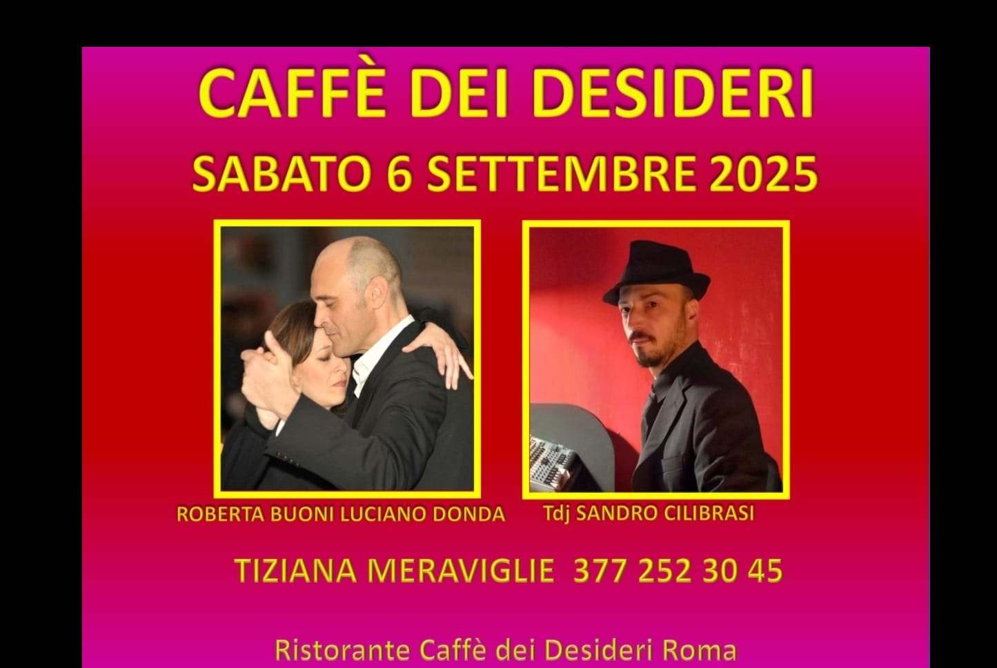 ❤ CAFFE' DEI DESIDERI Tdj SANDRO CILIBRASI - MAESTRI LUCIANO DONDA e ROBERTA BUONI