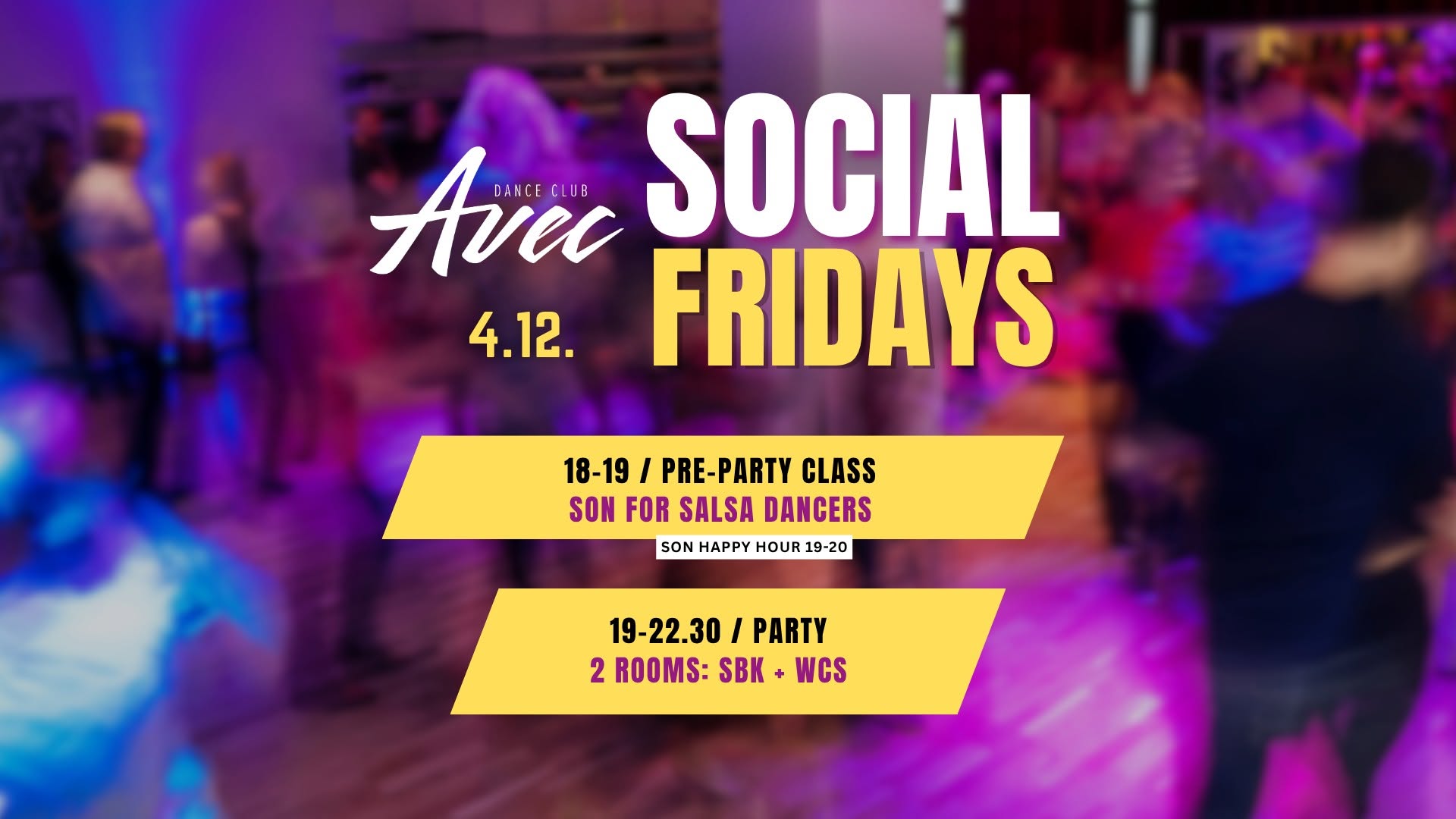 Social Fridays 30.10. - Sensual Bachata Foundations (For Bachata Dancers)