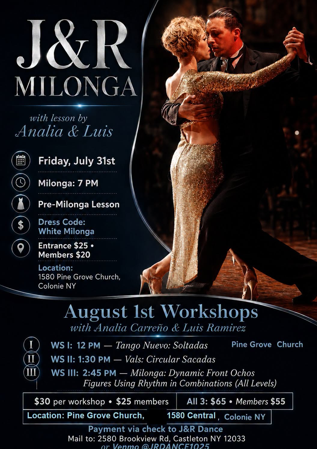 J & R Dance Hosting Milonga with Lesson with Analia and Luis