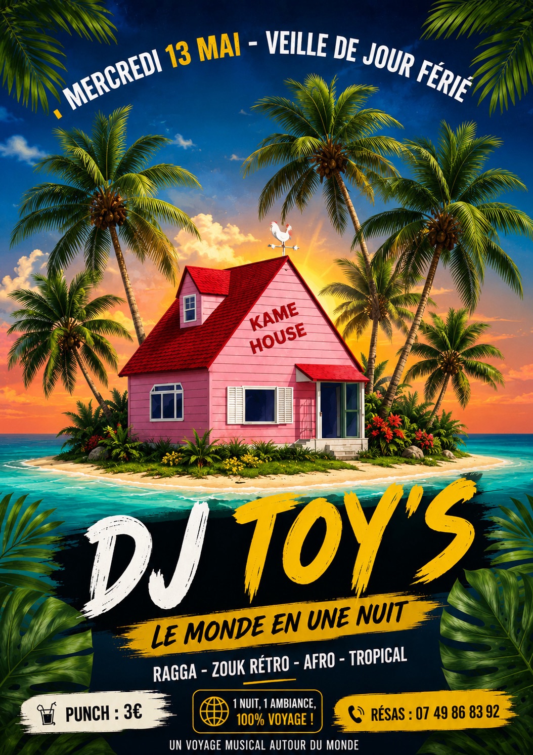 Dj Toy's @Kame House - Punch à 3€