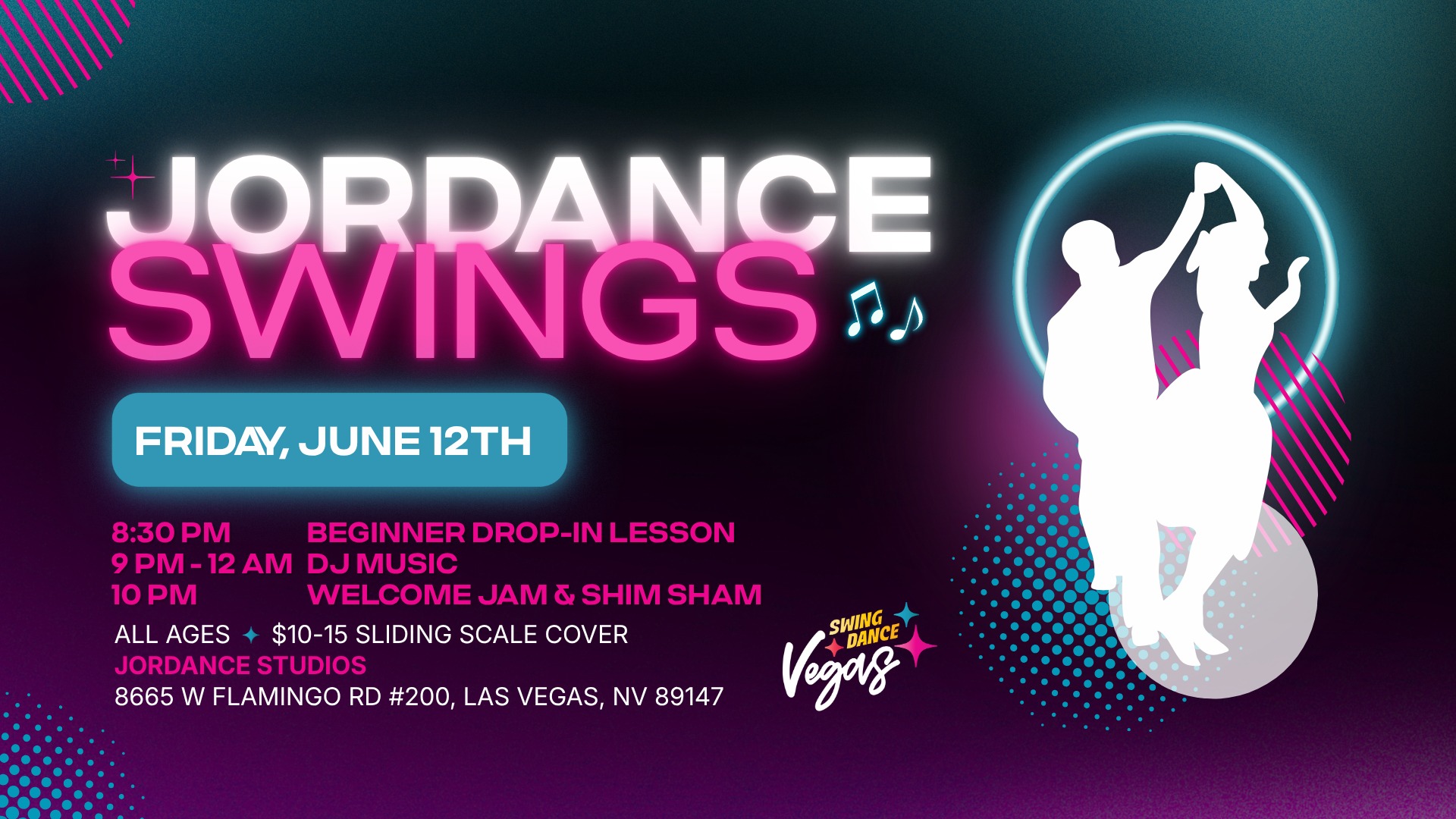 Jordance Swings - Beginner Lesson, Social Dancing, & DJ Music