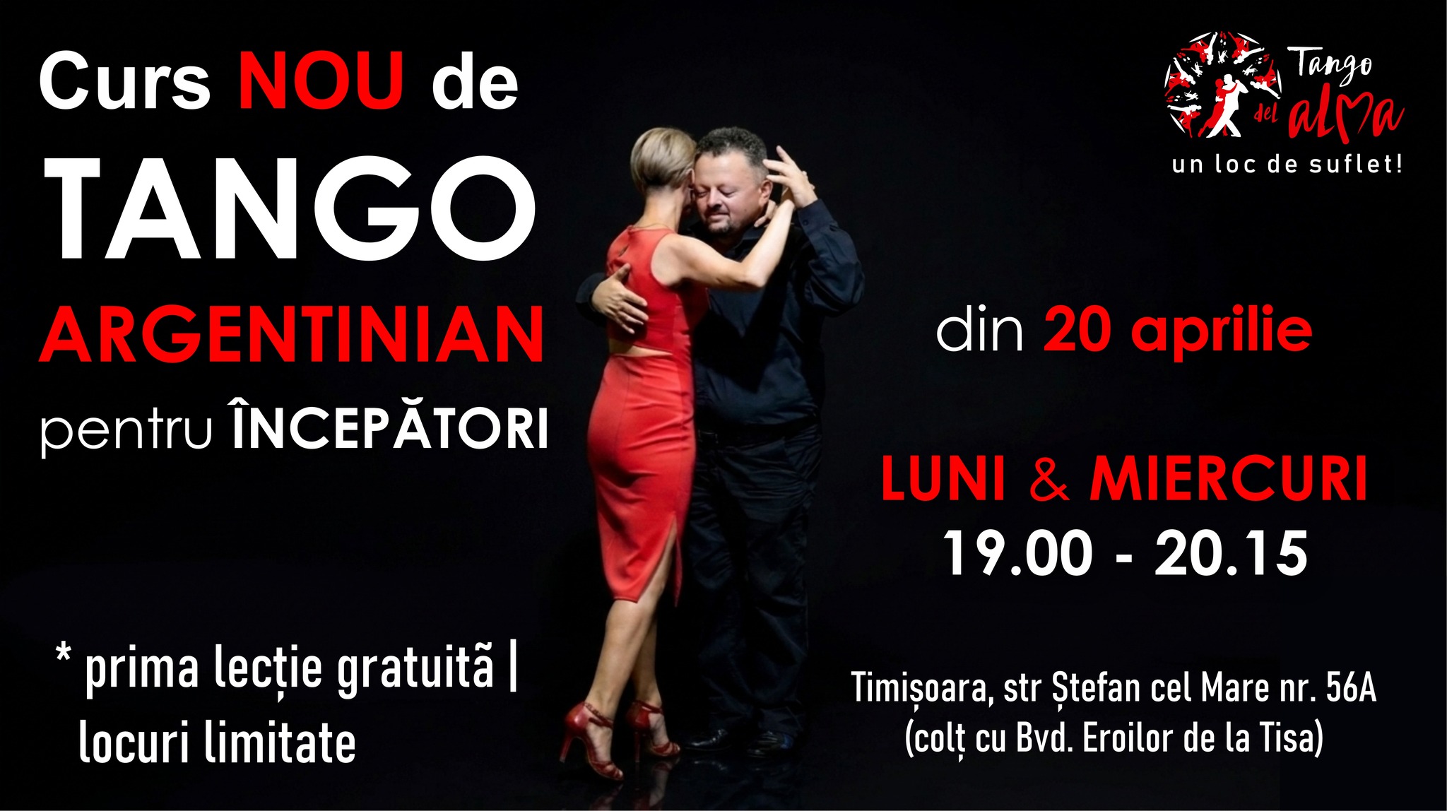Tango Argentinian pentru începători * Tango del Alma * 20 aprilie 2026