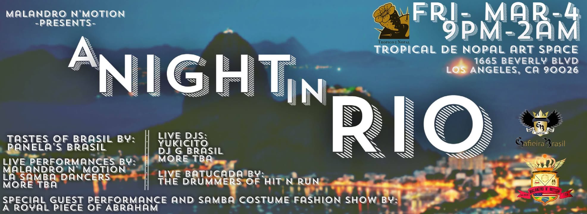 A NIGHT IN RIO By MALANDRO N' MOTION