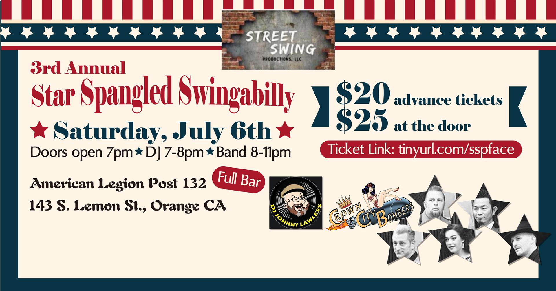 Crown City Bombers 3rd Annual Star Spangled Swingabilly July 6!