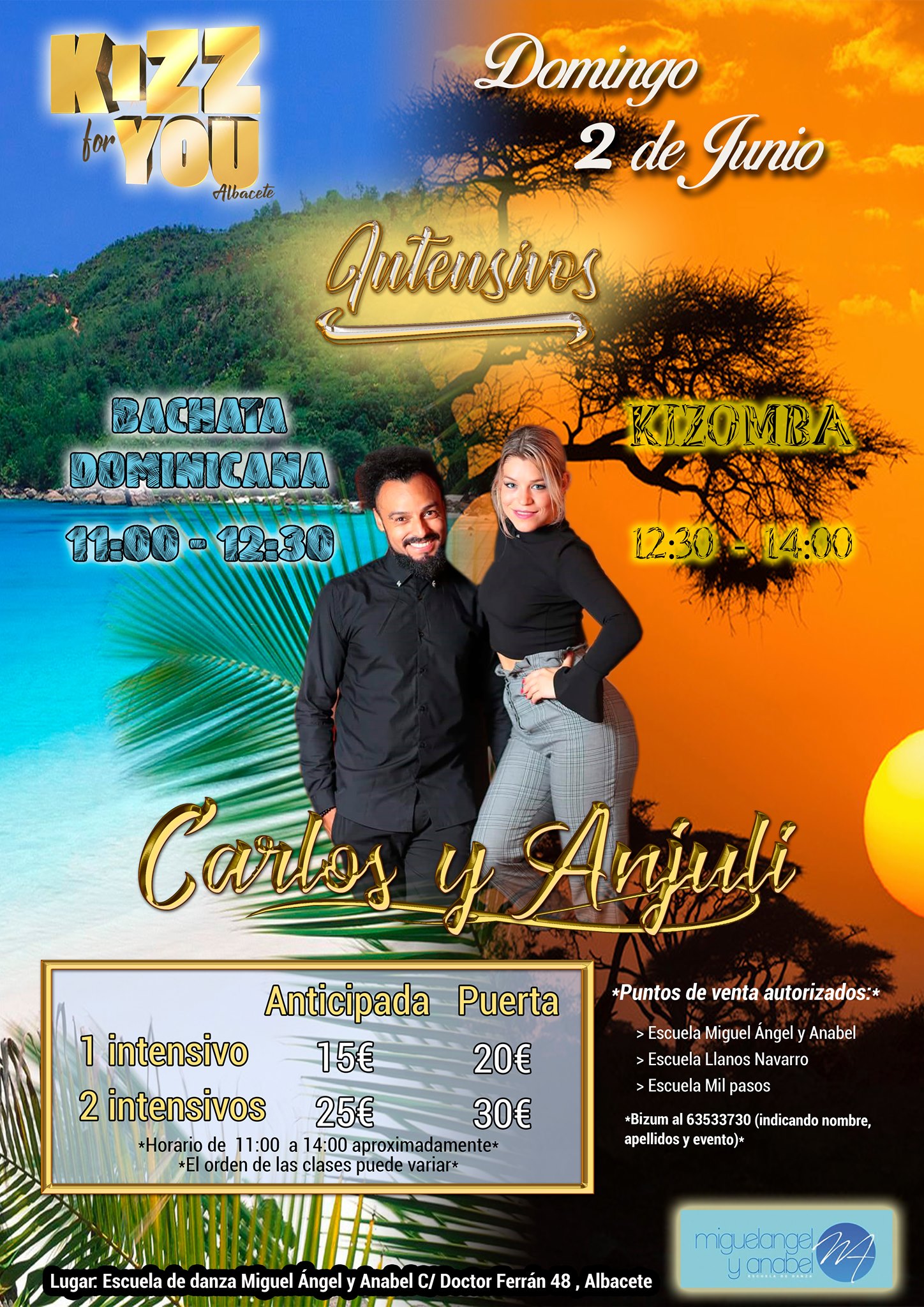 Intensivos 2 de Junio con Carlos y Anjuli