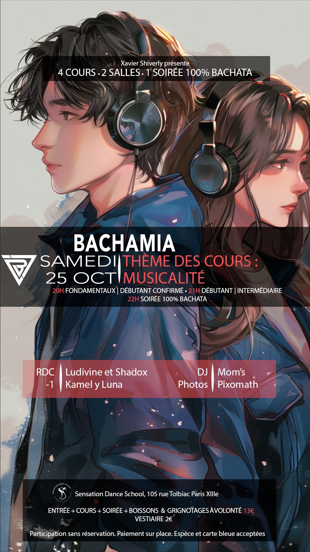 Bachamia interprétation musicale - Ludivine et Shadox - Kamel y Luna - Pixomath 📸 - DJ Mom's