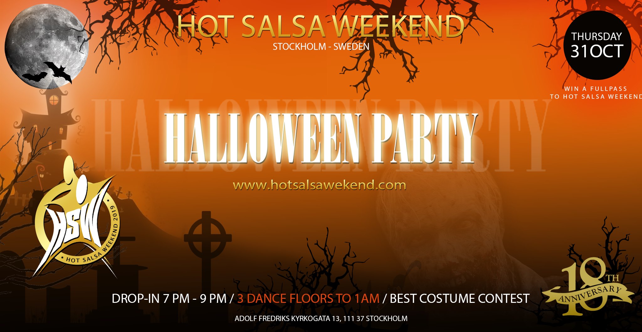 HSW Halloween Party! Thursday 31 October, Best costume contest!