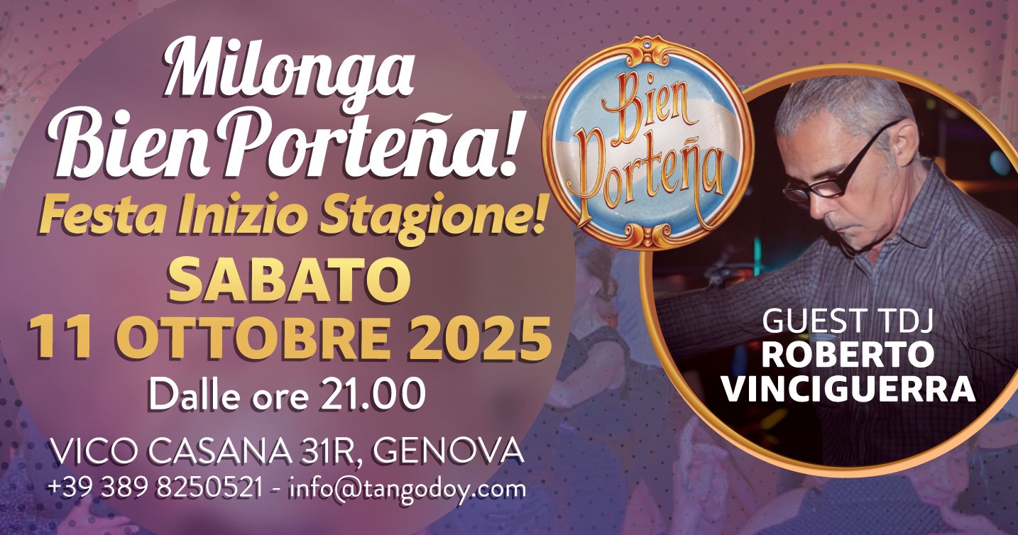 Milonga Bien Porteña a Génova‼️