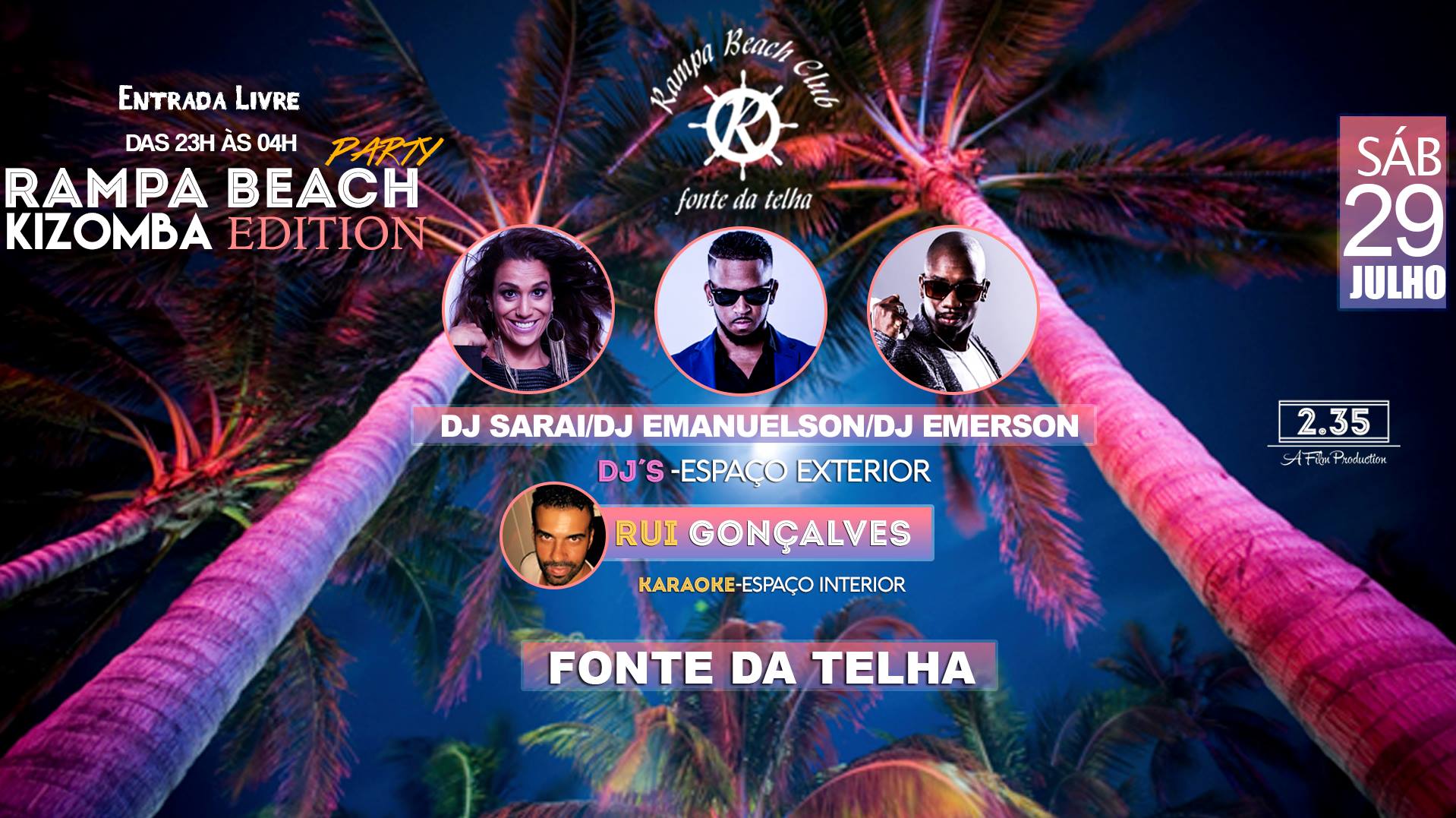 Rampa Beach Party - Kizomba Edition - 29 Julho
