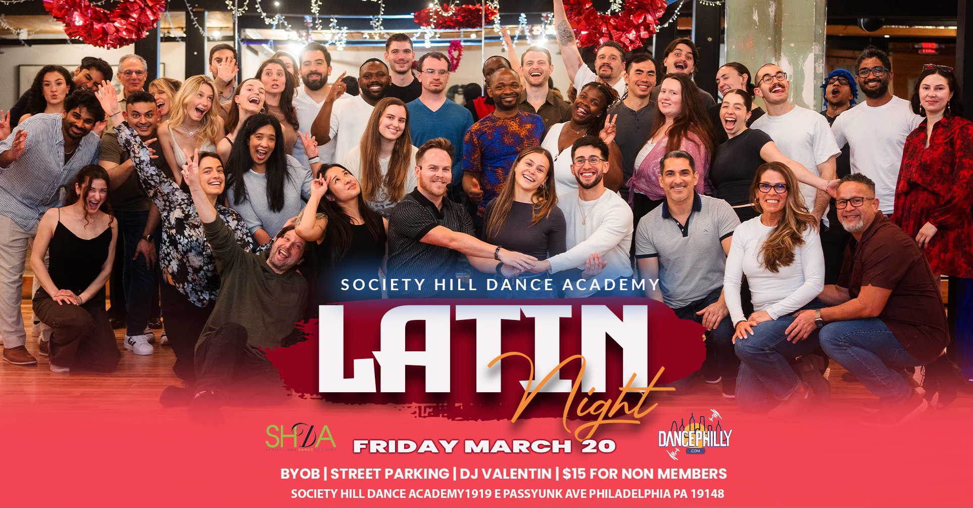 Society Hill Dance Academy Monthly Latin Night!