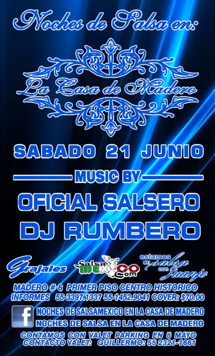 Noches de Salsa & Bachata en la Casa de Madero