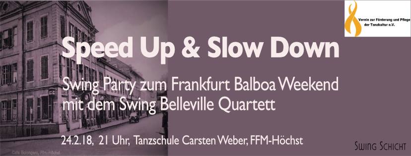 Speed Up & Slow Down Party zum Frankfurt Balboa Weekend