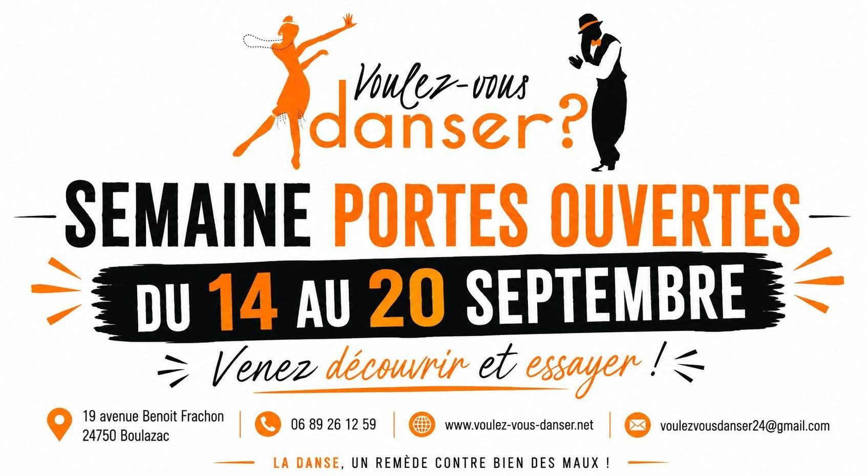 🔸️Portes ouvertes 🔸️ Voulez-vous danser ?