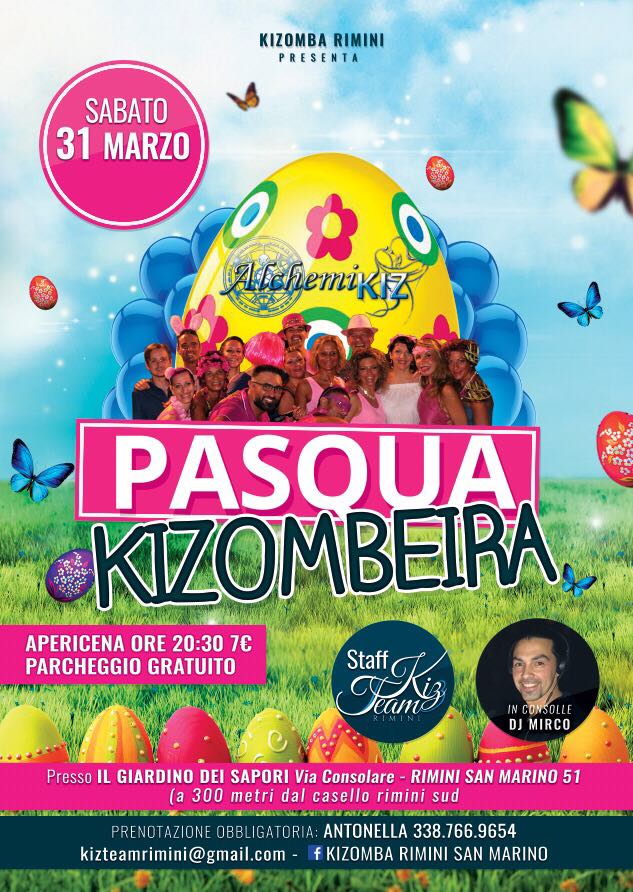 Sabato 31 Marzo Pasqua Kizombeira
