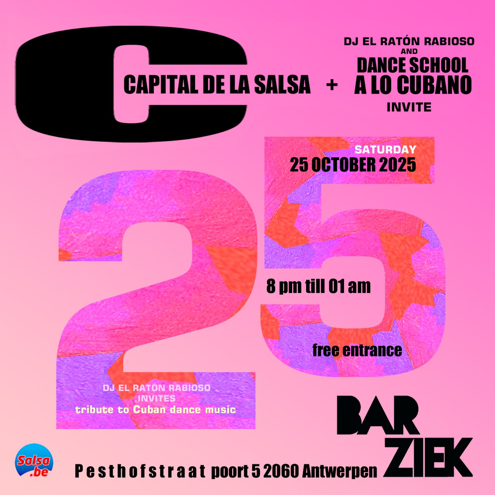 Capital de la Salsa + A Lo Cubano at Bar Ziek - Antwerp (B)