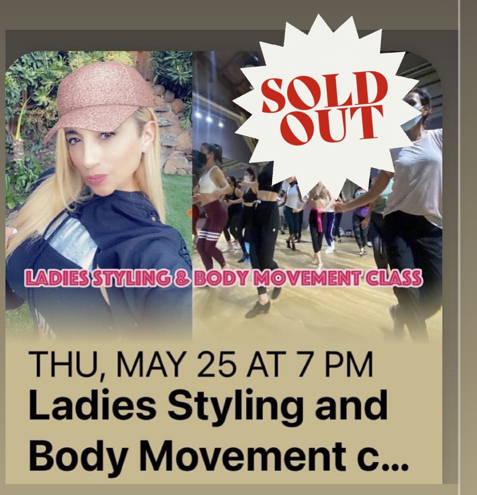 Ladies Styling and Body Movement class MAY 25th