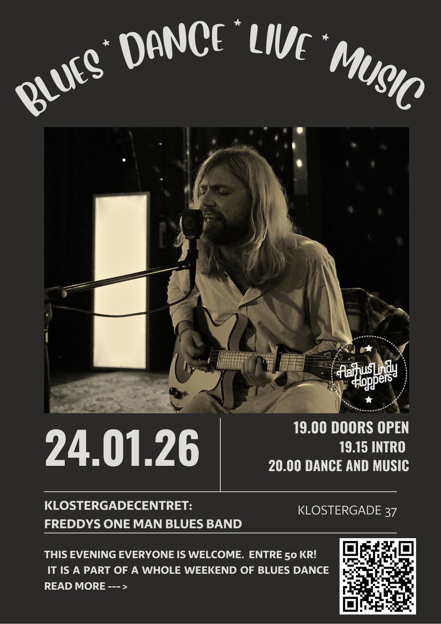 Blues Dance Live Music at KlostergadeCentret