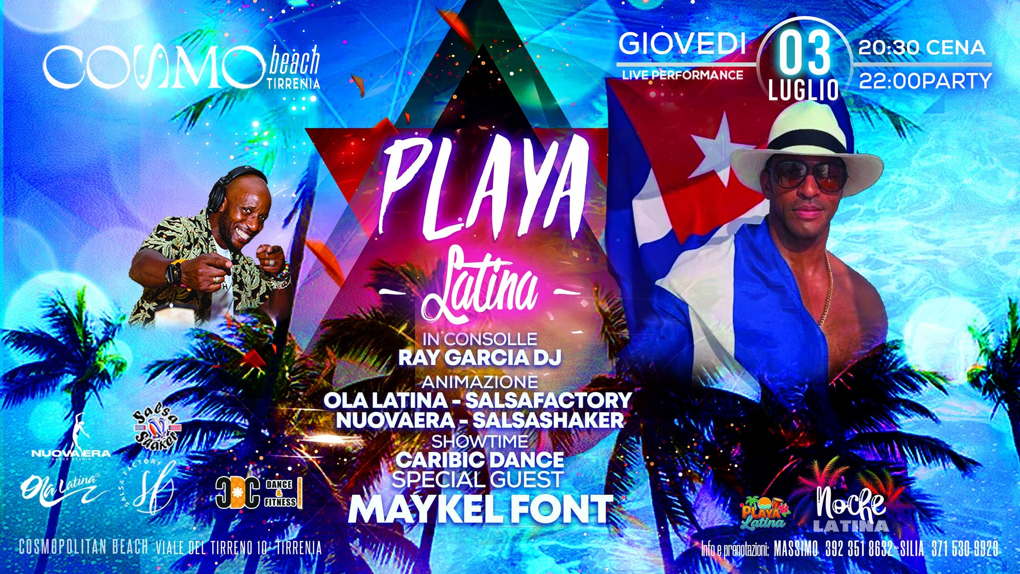 PLAYA LATINA ⟡ 𝐒𝐏𝐄𝐂𝐈𝐀𝐋 𝐆𝐔𝐄𝐒𝐓 𝐌𝐀𝐘𝐊𝐄𝐋 𝐅𝐎𝐍𝐓𝐒 ⟡ GIOVEDì 3 LUGLIO
