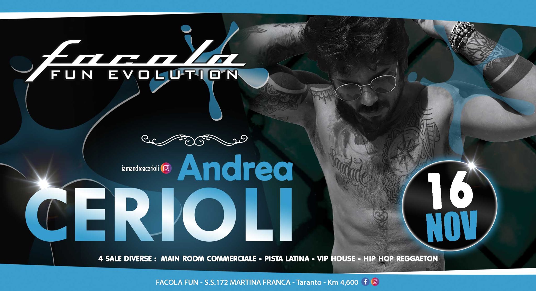 Sab 16 Nov ospite Andrea Cerioli al Facola Fun - Martina F.