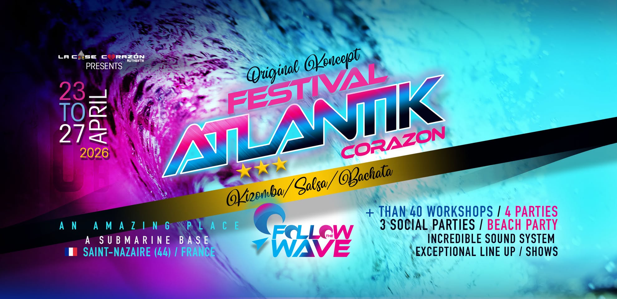 ATLANTIK CORAZON FESTIVAL 2026 â¤ď¸ OCEAN KIZOMBA BEACH SALSA BACHATA