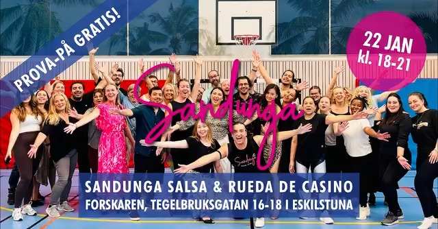 Prova-på Sandunga Salsa & Rueda de Casino - 22 januari