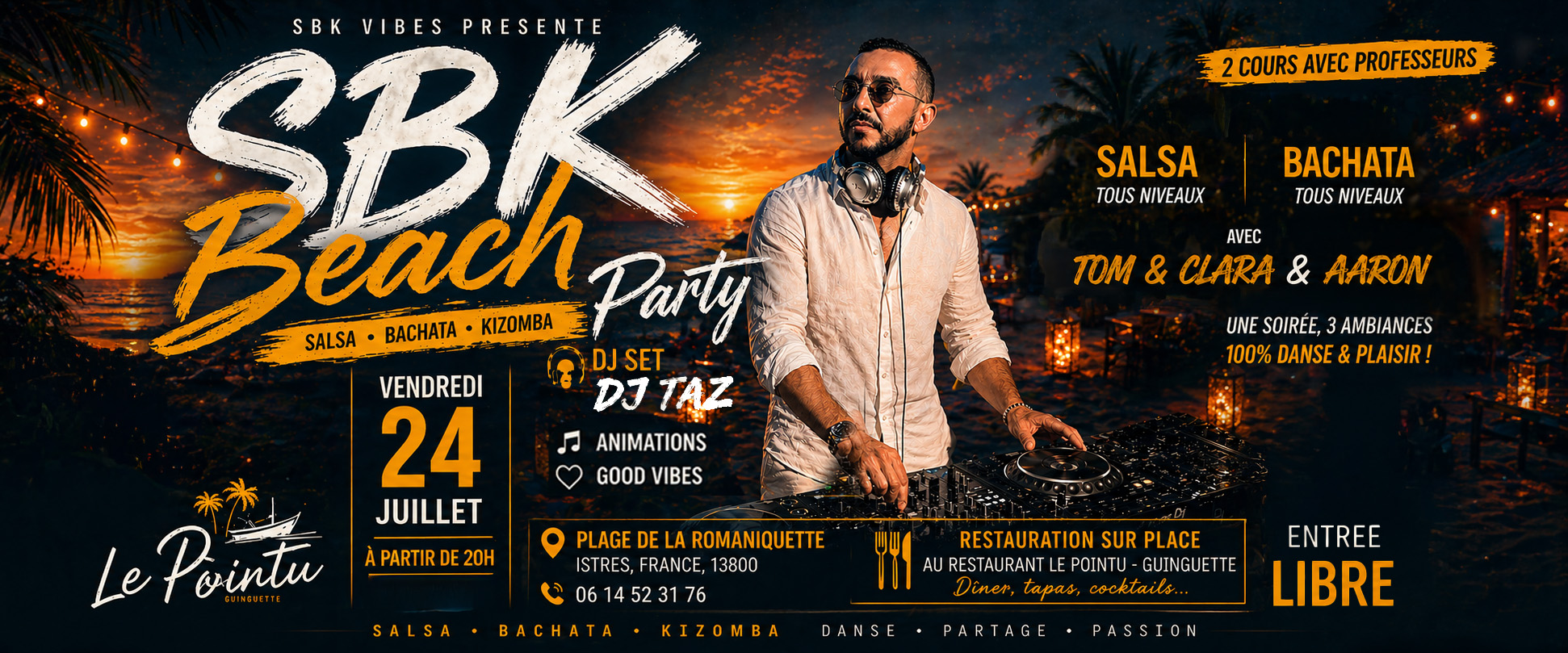 SBK Beach Party Plage de la Romaniquette