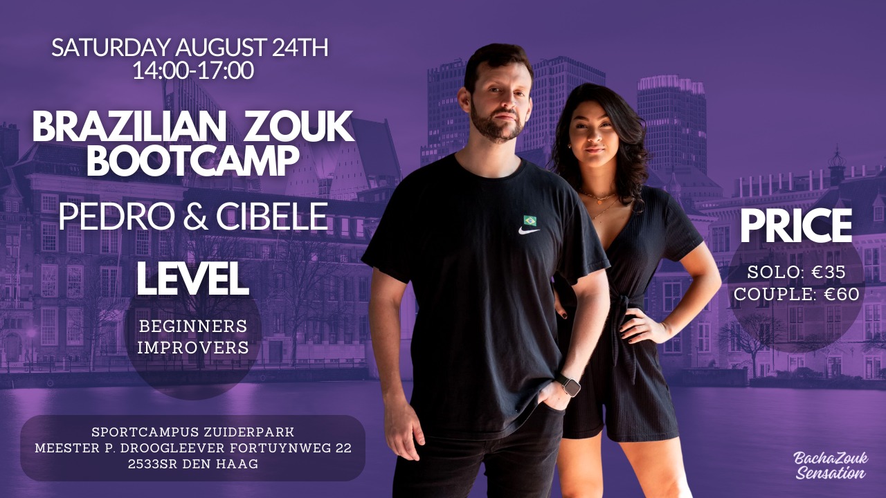 Brazilian Zouk Beginners Improvers bootcamp by Pedro & Cibele