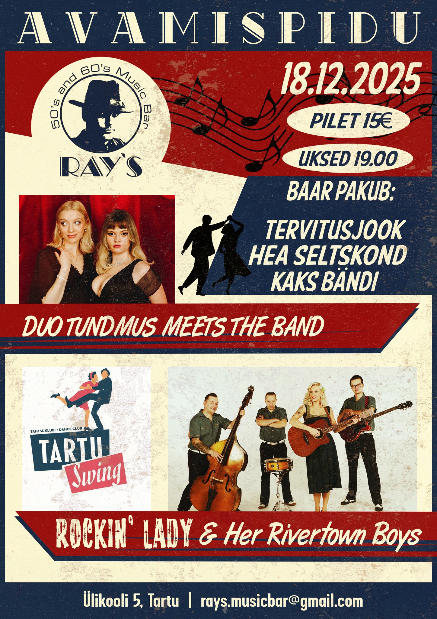 Ray's (taas)avamispidu tantsuklubiga Tartu Swing