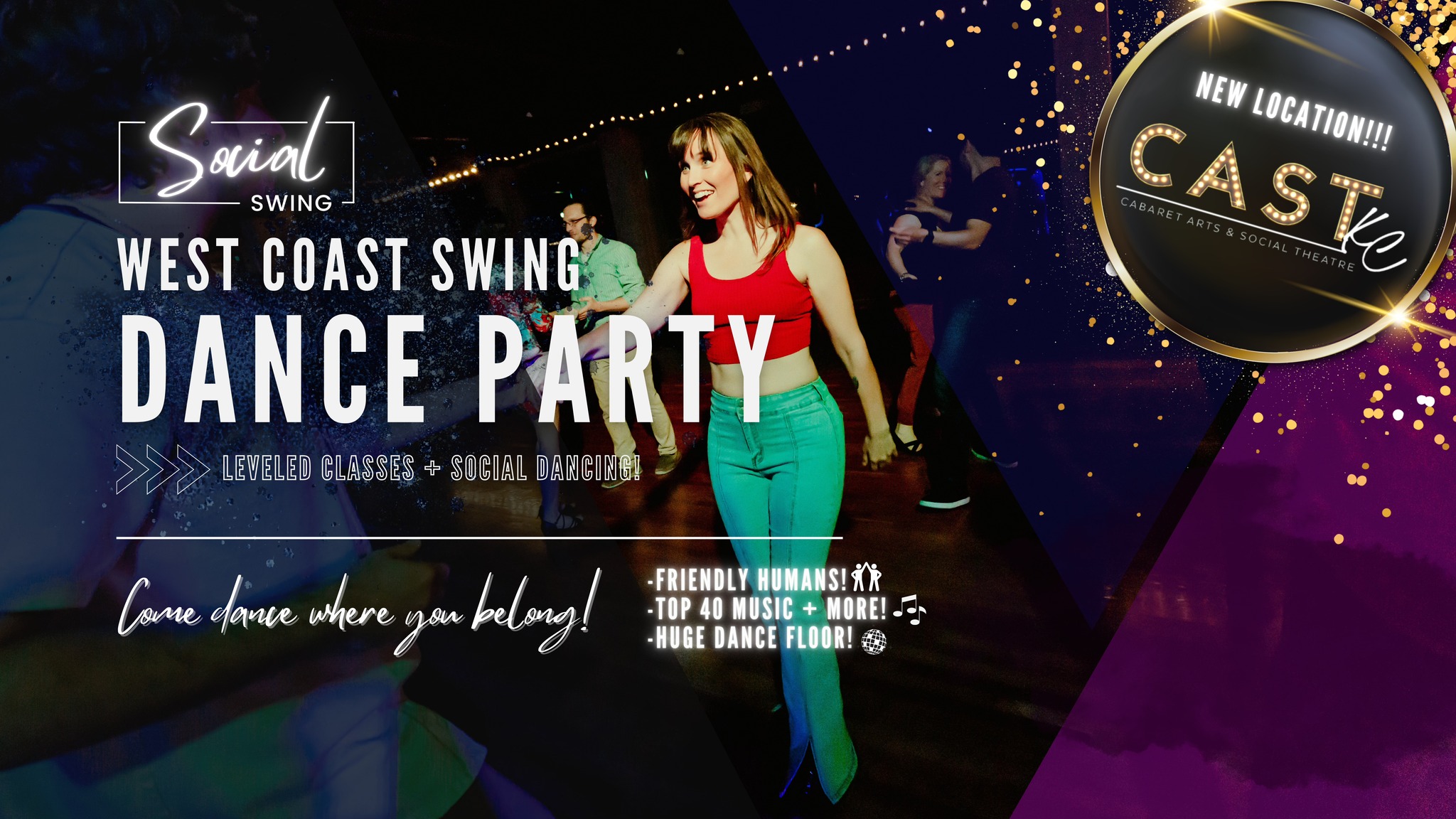 West Coast Swing Dance Leveled Classes and Party!