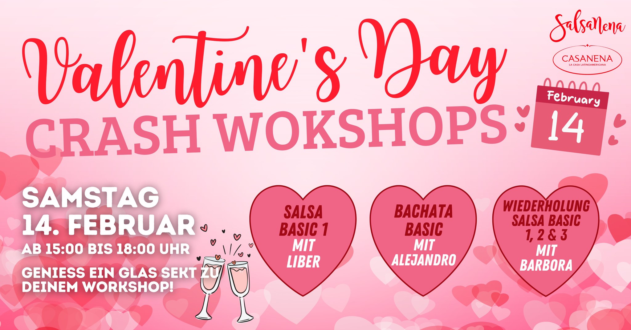 SAMSTAG CRASH WOKSHOPS💃🥳😎