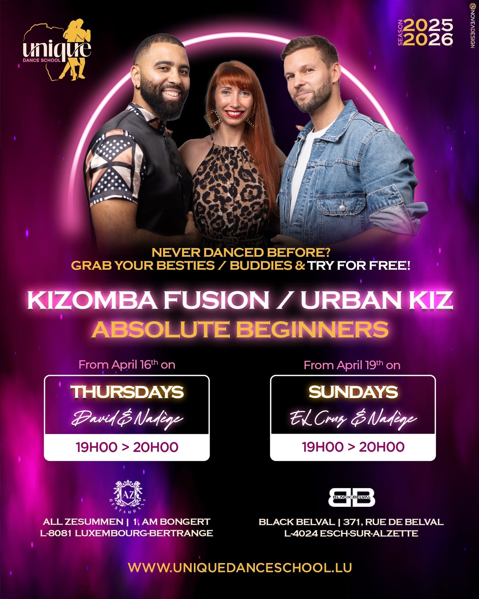๐๐๐๐๐ ๐๐๐๐๐๐๐ ๐ฏ Nouveau trimestre de Kizomba Fusion Urban Kiz DรBUTANTS ABSOLUS ๐ค