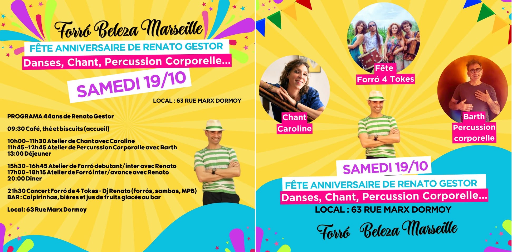 Anniversaire de Renato Gestor à Marseille Forró et Samba