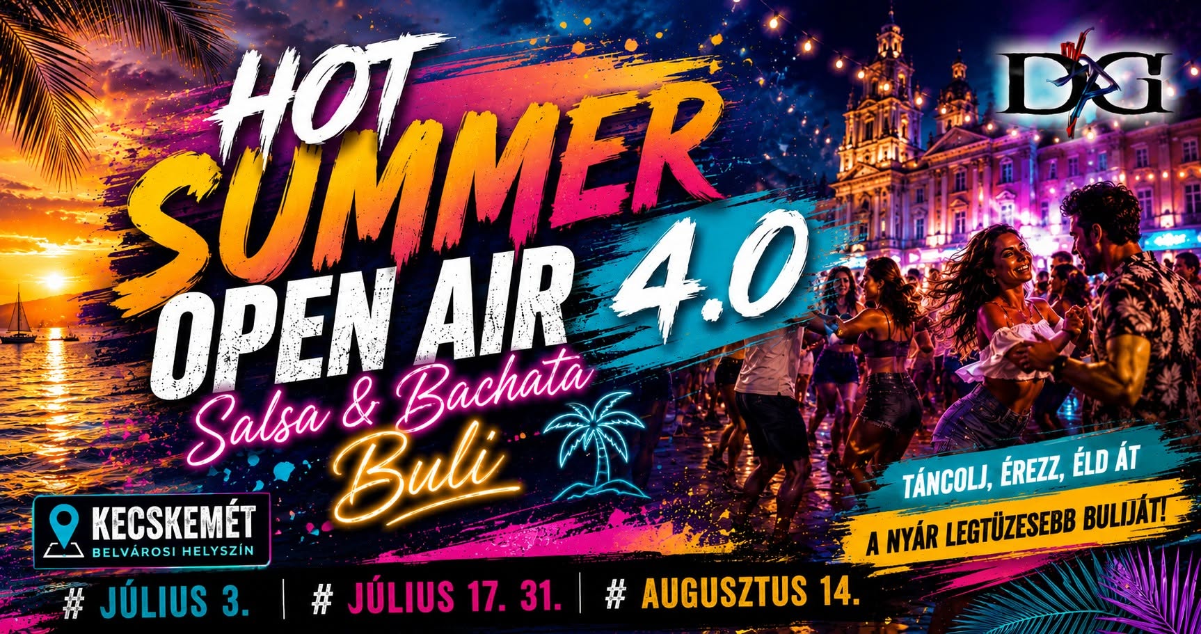 4.0 Hot Summer Open Air Salsa-Sensual Party -Kecskemét