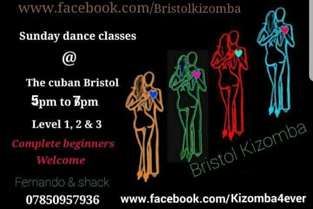 Sunday's Dance Classes @ The Cuban Kizomba & Semba From 5pm